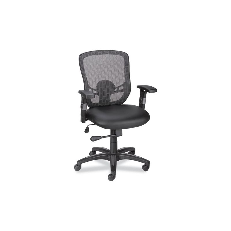 Alera Alera Linhope Chair, Supports Up to 275 lb, Black Seat/Back, Black Base, 1 of 8
