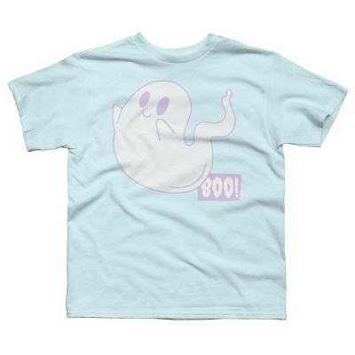 Boy's Design By Humans Boo Cute Ghost Halloween cute design By BoogieCreates T-Shirt