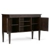 Sterling Solid Wood TV Stand for TVs Dark Tobacco Brown - WyndenHall - 3 of 4