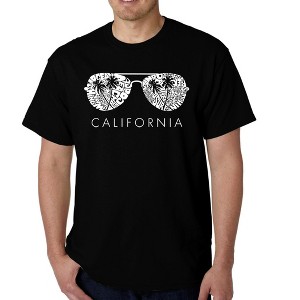 LA Pop Art Men's Word Art T-shirt - California Shades - 1 of 4