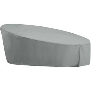 Modway Immerse Convene / Sojourn / Summon Daybed Outdoor Patio Furniture Cover - Gray - 1 of 3