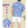 LA LEELA Mens Hawaiian Short Sleeve Button Down Shirt Men's Summer Shirts Casual Beach Vacation Hawaii Island Shirts for Men Funny - 3 of 4
