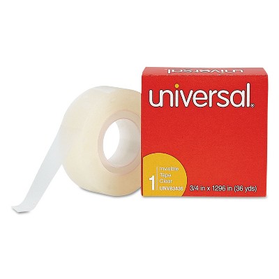 Universal Invisible Tape 3/4" x 1296" 1" Core Clear 83436