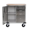 Seville Classics UltraHD 4-Drawer Cabinet with Wood Top, 28" x 25" x 34.5" - 4 of 4