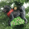 Old World Christmas 3.5 Inch Black Doodle Dog Ornament Faithful Pet Tree Ornaments - 2 of 3