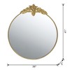 CAVINAS Arched Wall Mirrors with Metal Frame,Decorative Dressing Wall-Mounted Decor Mirror for Bathroom,Living Room,Bedroom - 3 of 4