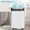 10000 BTU Portable Air Conditioner Up to 450 Sq.Ft, 3-In-1 AC Unit with Cool/Fan/Dehumidifier,Wheels/Remote Control/Window Kit - 4 of 4
