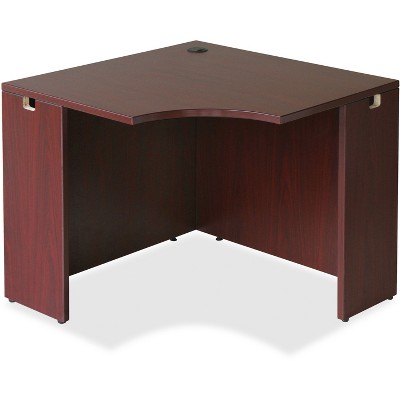  Lorell Corner Desk 36"x24"x29-1/2" Mahogany 69872 