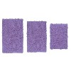 Bell Flower Collection Tufted Bath Rugs, Extra Soft and Absorbent, Non-Slip Bath Mats, Machine Washable Bath Mats, and Tub, 3 Piece Set, Purple - 2 of 4