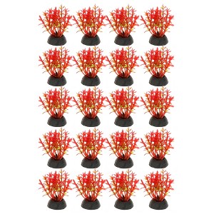 Unique Bargains Aquarium Plastic Plants for Fish Tank Landscape Decoration 1.97" 20 Pcs - 1 of 4