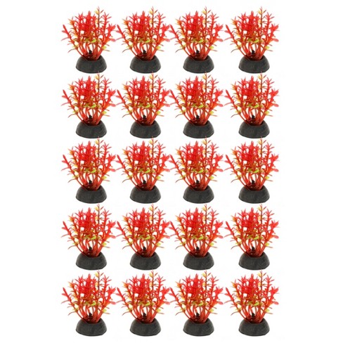 Unique Bargains 20 Pcs Aquarium Artificial Plants for Goldfish Tank Decor Green 1.97 inch, Size: 5cm/1.97 inch(H)