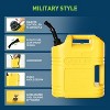 5 Gallon Gas Can, 2-Pack Non-Spill Fuel Container with Visible Stripe and Air Release Valve - 4 of 4