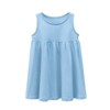 MyKids-USA Baby Girls Solid Round Collar Design Sleeveless Dress In Summer - 4 of 4