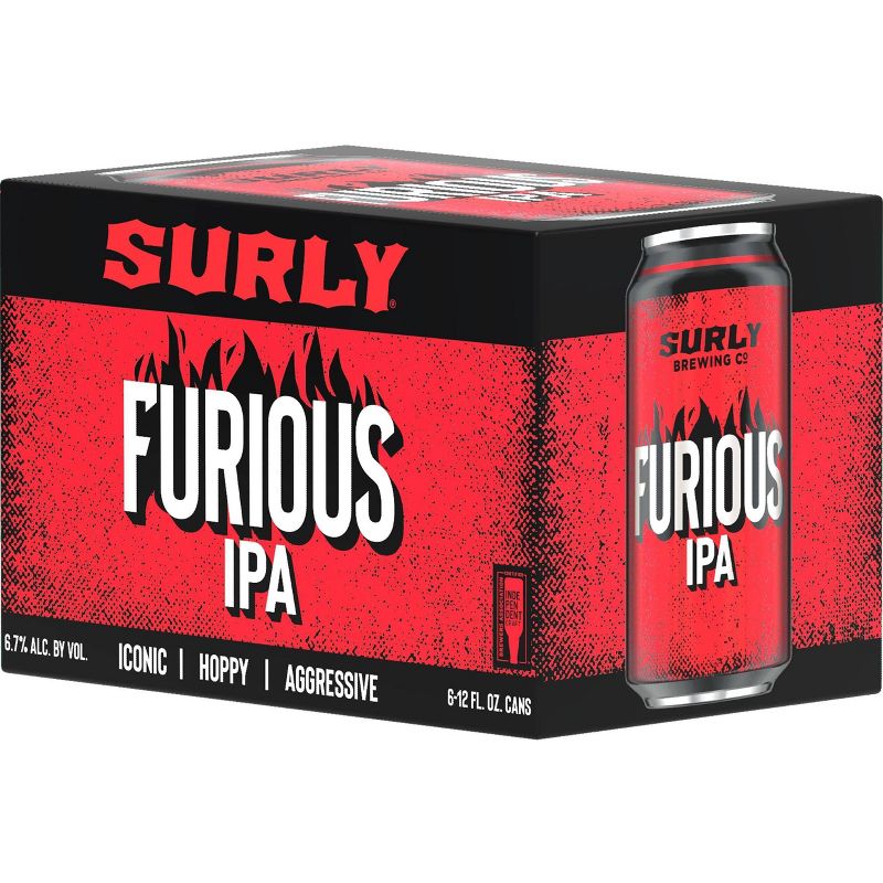 Surly Furious IPA Beer - 6pk/12 fl oz Cans, 1 of 4