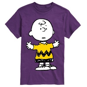 Men's - Peanuts - Charlie Brown Standing- Men's Short Sleeve Graphic T-Shirt Short Sleeve Graphic T-Shirt - 1 of 4