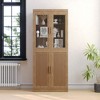 This Glass - Door Storage Cabinet Is Stylish And Elegant, With A Large - Capacity Storage Space. It Is Practical And Beautifu - 2 of 4