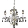Elegant Lighting Rococo 4 light Gold Pendant Clear Royal Cut Crystal - 2 of 3