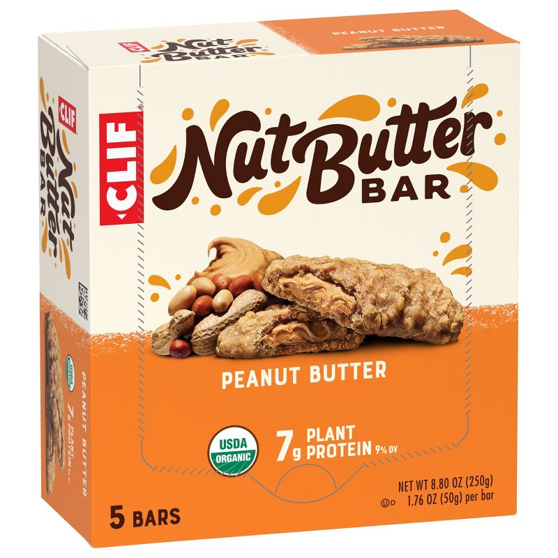 CLIF Nut Butter Bar - Peanut Butter Energy Bars - 8.8oz/5ct, 5 of 9