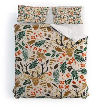 Marta Barragan Camarasa Christmas in the wild nature Duvet Cover + Pillow Sham(s) - Deny Designs