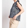 Women's Ruffle Sleeve Tie Neck Blouse - ee:some - 3 of 4