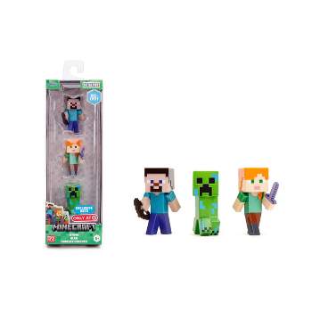 Metalfigs Minecraft Mini Figures - 3pk (Target Exclusive)