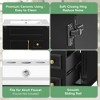 Mshliw 24 Inch Bathroom Vanity with Ceramic Sink, Modern Small Bathroom Cabinet with 2 Drawers and Adjustable Shelf, Soft Closing Door - 4 of 4