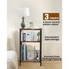 MOEPISY Record Player Stand, 3 Tier End Side Table with Vinyl Record Storage Basket Black - 3 of 4