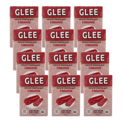 Glee Gum Cinnamon Natural Chewing Gum - Case of 12/16 pc