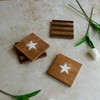 Set of 4 Stars & Stripes Coasters Mango Wood & Resin by Foreside Home & Garden - 2 of 4