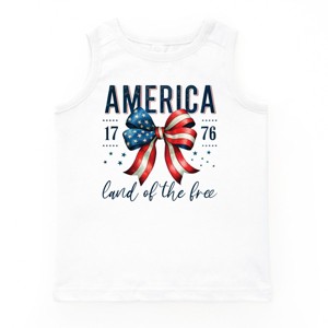 The Juniper Shop Coquette America Land Of The Free Youth Tank Top - 1 of 4