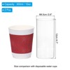Unique Bargains Flower Candle Holder Glass Cylinder Vase 2 Pcs - 2 of 4