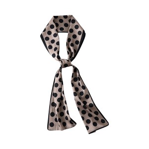 Anna-Kaci Silky Rectangular Neck Scarf with Abstract Print Border Design for Versatile Styling - 1 of 3