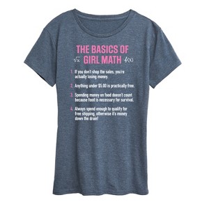 Women's - Instant Message - Girl Math Basics Short Sleeve Graphic T-Shirt - 1 of 4