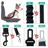 Dog Seat Belt,3 Piece Set Retractable Dog Car Harness Adjustable Dog Seat Belt - 4 of 4