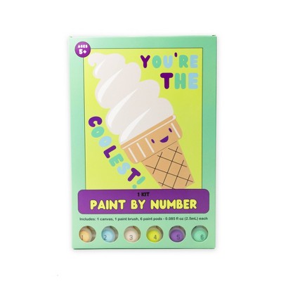 Paint By Number Ice Cream Craft Activity Kit - Bullseye's Playground™