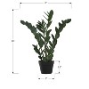 Sapphtopaz Artificial Tree Artificial Plant with Black Pot, Room Decor for Home Office Foyer Porch - 2 of 4