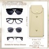 Unique Bargains PU Leather Portable Nail Buckle Soft Eyeglass Cases 2 Pcs - 2 of 4