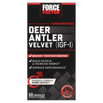 Force Factor Deer Antler Velvet (IGF-1), 60 Capsules