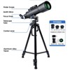 UBSSO Telescope 70 mm Aperture 400 mm Refractor Astronomical Portable Telescope for Adults Beginners with Tripod Carrying Bag White - 4 of 4
