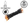 Novelty Lights 20 Light Incandescent Craft Mini Christmas String Lights Black Wire 8.5 feet - 2 of 4