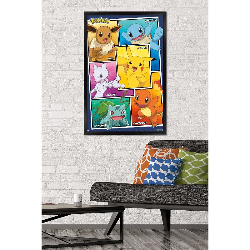 Trends International Pokémon - Group Collage Framed Wall Poster Prints, 2 of 7