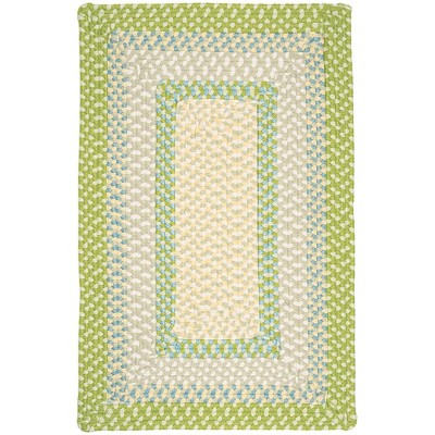 Colonial Mills Montego Braided Rug, Lime Twist 3'x5', Rectangle Shape
