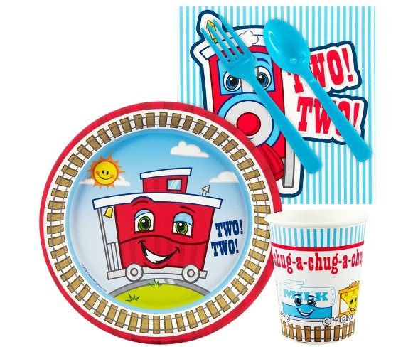 16ct Two-Two Train 2nd Birthday Snack Pack