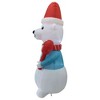 Northlight LED Lighted Inflatable Polar Bear Outdoor Christmas Decoration - 8.25' - image 4 of 4