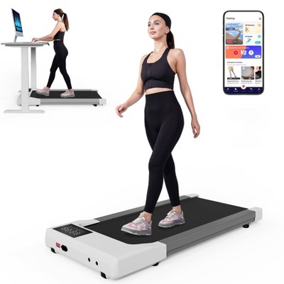 DeerRun 3-in-1 Portable Smart 2.5 HP Under Desk Treadmill With LED Display, Installation-Free Treadmill for Home Office, 300 lbs Capacity