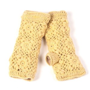 Flower Crochet Handwarmers_Nirvanna Designs - 1 of 4