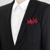 INSPIRE CHIC Men's Solid Triangles Pre-Folded Pocket Squares on Card - 4 of 4