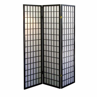 NicBex 3-panel Display Room Divider Portable Wooden Folding Privacy Screen Freestanding Wall Partition for Home & Office