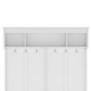Kumasinova Modern Hall Tree with Metal Hooks,Entryway Coat Rack Freestanding with Shoe Bench,Clothes Rack with Shelves for Corridor - 3 of 4