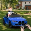 Coucheta 12V BMW M4 Licensed Kids Ride-On Car w/ Parent Remote, 3-Speed Electric Vehicle with Bluetooth, MP3, LED Lights & Suspension for Ages 3-7 - 3 of 4